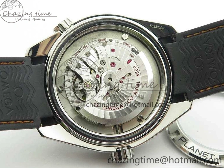 0127 GoodFit Planet Ocean Pro 45mm OMF 1:1 Best Edition Orange Marker On Rubber Strap A8500 (Black Balance Wheel) 8139